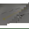 Mexen Kioto paroi de douche autoportante 100 x 200 cm, transparent/Design noir 8 mm, Or - 800-100-002-50-78