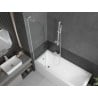 Mexen Next L paroi de baignoire à 1 volet 50 x 150 cm, transparent, blanc - 895-050-000-03-00-20