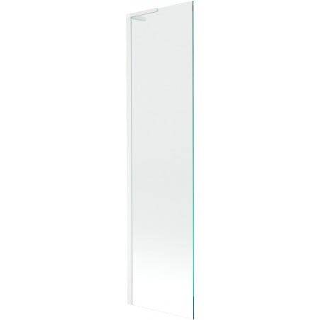 Mexen Next L paroi de baignoire à 1 volet 50 x 150 cm, transparent, blanc - 895-050-000-03-00-20