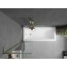 Mexen Next L paroi de douche à 1 volet 50 x 150 cm, transparent, doré - 895-050-000-03-00-50