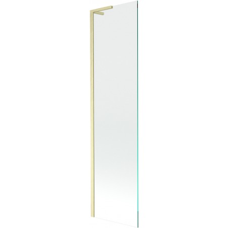 Mexen Next L paroi de baignoire à 1 vantail 50 x 150 cm, transparent, or brossé - 895-050-000-03-00-55