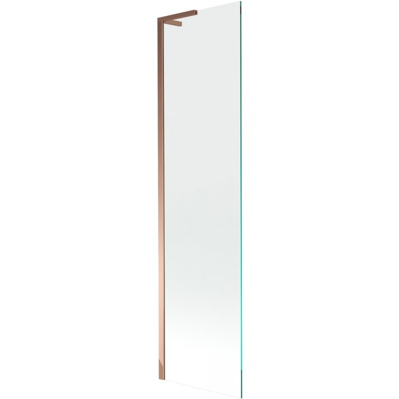Mexen Next L paroi de baignoire à 1 volet 50 x 150 cm, transparent, or rose - 895-050-000-03-00-60