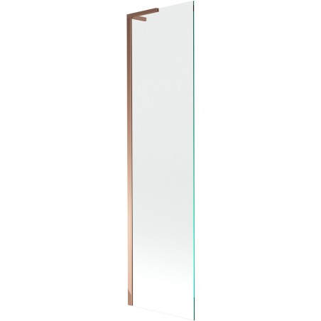 Mexen Next L paroi de baignoire à 1 volet 50 x 150 cm, transparent, or rose - 895-050-000-03-00-60