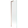 Paroi de bain Mexen Next L 1 battant 50 x 150 cm, transparent, or rose - 895-050-000-03-00-60