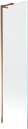 Mexen Next L paroi de baignoire à 1 volet 50 x 150 cm, transparent, or rose - 895-050-000-03-00-60