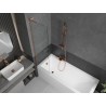 Mexen Next L pare-douche de baignoire à 1 volet 50 x 150 cm, transparent, cuivre brossé - 895-050-000-03-00-65