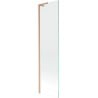 Mexen Next L pare-douche de baignoire à 1 volet 50 x 150 cm, transparent, cuivre brossé - 895-050-000-03-00-65