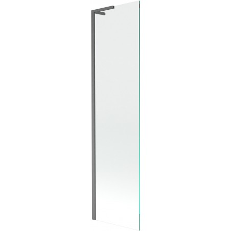 Mexen Next L pare-douche de baignoire 1-volet 50 x 150 cm, transparent, gris pistolet brossé - 895-050-000-03-00-66