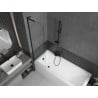 Mexen Next L paroi de baignoire 1 volet 50 x 150 cm, transparent, noir - 895-050-000-03-00-70
