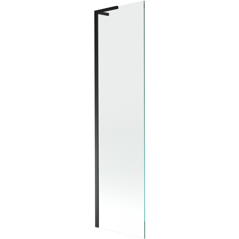 Mexen Next L paroi de baignoire à 1 volet 50 x 150 cm, transparent, noir - 895-050-000-03-00-70