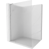 Mexen Kioto L paroi de douche Walk-in 70 x 200 cm, rayures, chrome - 800-070-103-01-09