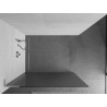 Mexen Kioto L paroi de douche Walk-in 70 x 200 cm, rayures, chrome - 800-070-103-01-09