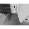 Mexen Kioto L paroi de douche Walk-in 100 x 200 cm, rayures, gris canon brossé - 800-100-103-66-09