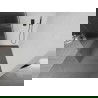Mexen Kioto L paroi de douche Walk-in 100 x 200 cm, verre trempé, gris foncé brossé - 800-100-103-66-09
