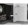 Mexen Kioto L paroi de douche Walk-in 100 x 200 cm, rayures, gris canon brossé - 800-100-103-66-09