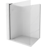 Mexen Kioto L paroi de douche Walk-in 70 x 200 cm, transparent, noir - 800-070-103-70-09