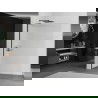 Mexen Kioto L paroi de douche Walk-in 70 x 200 cm, transparent, noir - 800-070-103-70-09