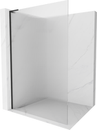 Mexen Kioto L paroi de douche Walk-in 120 x 200 cm, rainures, noir - 800-120-103-70-09