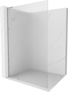 Mexen Kioto L paroi de douche Walk-in 120 x 200 cm, rayures, nickel brossé - 800-120-103-97-09
