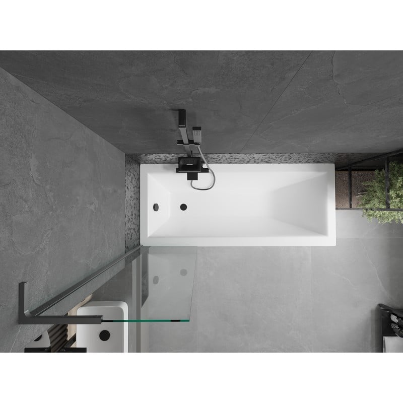 Mexen Next L pare-douche 1-volet 50 x 150 cm, transparent, métal gun - 895-050-000-03-00-95