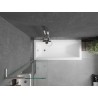 Mexen Next L paroi de baignoire 1 vantail 50 x 150 cm, transparent, nickel brossé - 895-050-000-03-00-97