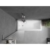 Mexen Next L pare-douche de baignoire 1-volet 50 x 150 cm, givre, chrome - 895-050-000-03-30-01