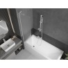 Mexen Next L paroi de baignoire 1 volet 50 x 150 cm, dépoli, blanc - 895-050-000-03-30-20