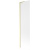 Mexen Next L paroi de baignoire 1-volet 50 x 150 cm, givré, or brossé - 895-050-000-03-30-55