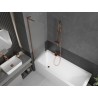 Mexen Next L paroi de baignoire 1-volet 50 x 150 cm, dépoli, or rose - 895-050-000-03-30-60