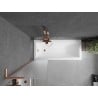Mexen Next L paroi de douche à une aile 50 x 150 cm, givre, cuivre brossé - 895-050-000-03-30-65