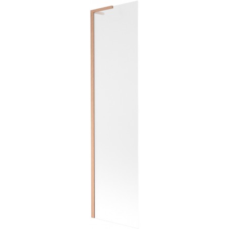 Mexen Next L paroi de baignoire à 1 volet 50 x 150 cm, givré, cuivre brossé - 895-050-000-03-30-65
