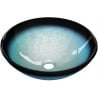 Mexen Mira lavabo en verre à poser 42 x 42 cm, bleu - 24124247