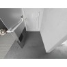 Mexen Kioto+ paroi de douche avec étagère Walk-in 100 x 200 cm, transparent/givre, blanc - 800-100-121-20-35