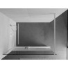 Mexen Kioto+ paroi de douche avec étagère Walk-in 100 x 200 cm, transparent/givre, blanc - 800-100-121-20-35