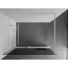 Mexen Kioto+ paroi de douche avec étagère Walk-in 130 x 200 cm, graphite, blanc - 800-130-121-20-40
