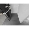 Mexen Kioto+ paroi de douche avec étagère Walk-in 90 x 200 cm, motif noir, blanc - 800-090-121-20-70