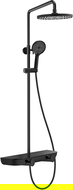 Ensemble de douche extérieure Mexen Axis avec pomme de douche et robinet, noir - 78112-70