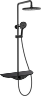 Mexen Exxo ensemble de douche en saillie avec pomme de douche et robinet, noir - 78113-70