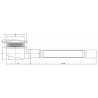 Mexen siphon pour receveur avec collecteur, chrome - 49000-00