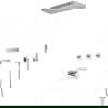 Mexen Fall ensemble de douche encastré, chrome - 7602-04-00