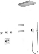 Mexen Fall ensemble de douche encastré, chrome - 7602-04-00