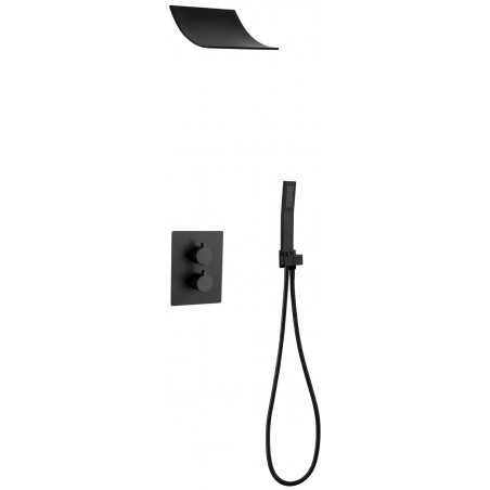 Ensemble de douche encastré Mexen Salto, noir - 7604-02-70