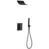 Ensemble de douche encastré Mexen Salto, noir - 7604-02-70