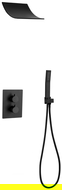 Ensemble de douche encastré Mexen Salto, noir - 7604-02-70
