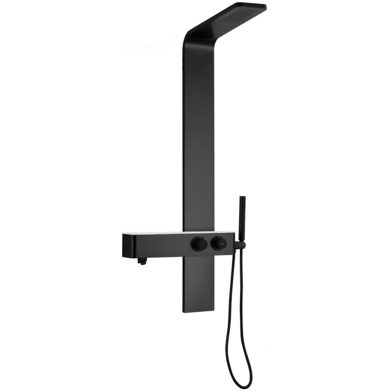 Panneau de douche Mexen Sund, noir - 7620-02-70