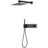Ensemble de douche encastré Mexen Azul, noir - 7629-03-70