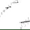 Mexen Axis ensemble de douche apparent avec pluie et robinet, chrome/noir - 78112-71