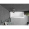 Mexen Next L pare-douche baignoire 1 volet 50 x 150 cm, transparent, chromé - 895-050-000-03-00-01