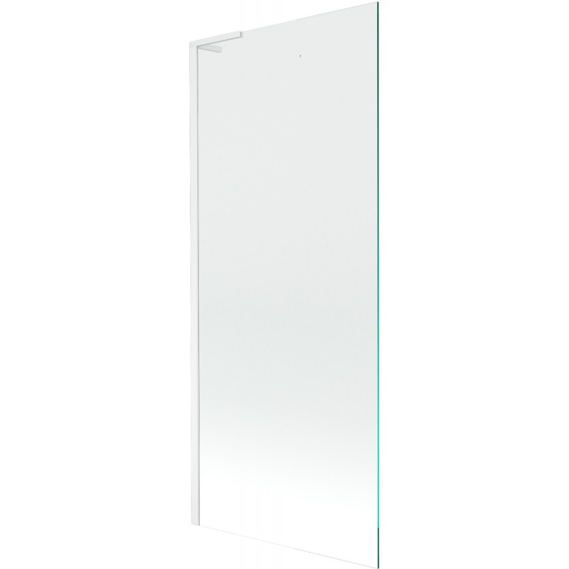 Mexen Next L paroi de baignoire à 1 volet 80 x 150 cm, transparent, blanc - 895-080-000-03-00-20