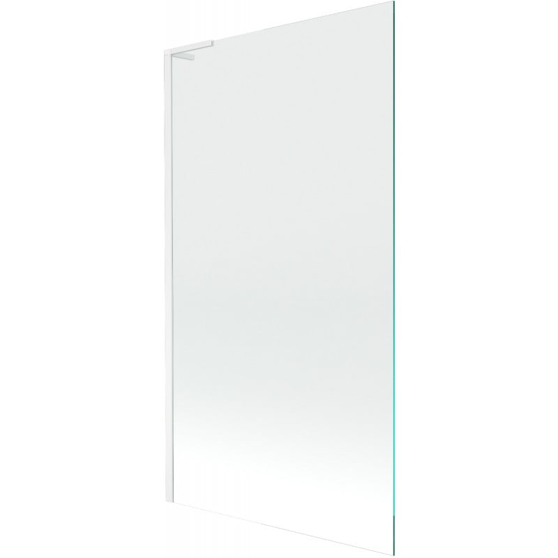 Mexen Next L paroi de baignoire à 1 volet 100 x 150 cm, transparent, blanc - 895-100-000-03-00-20